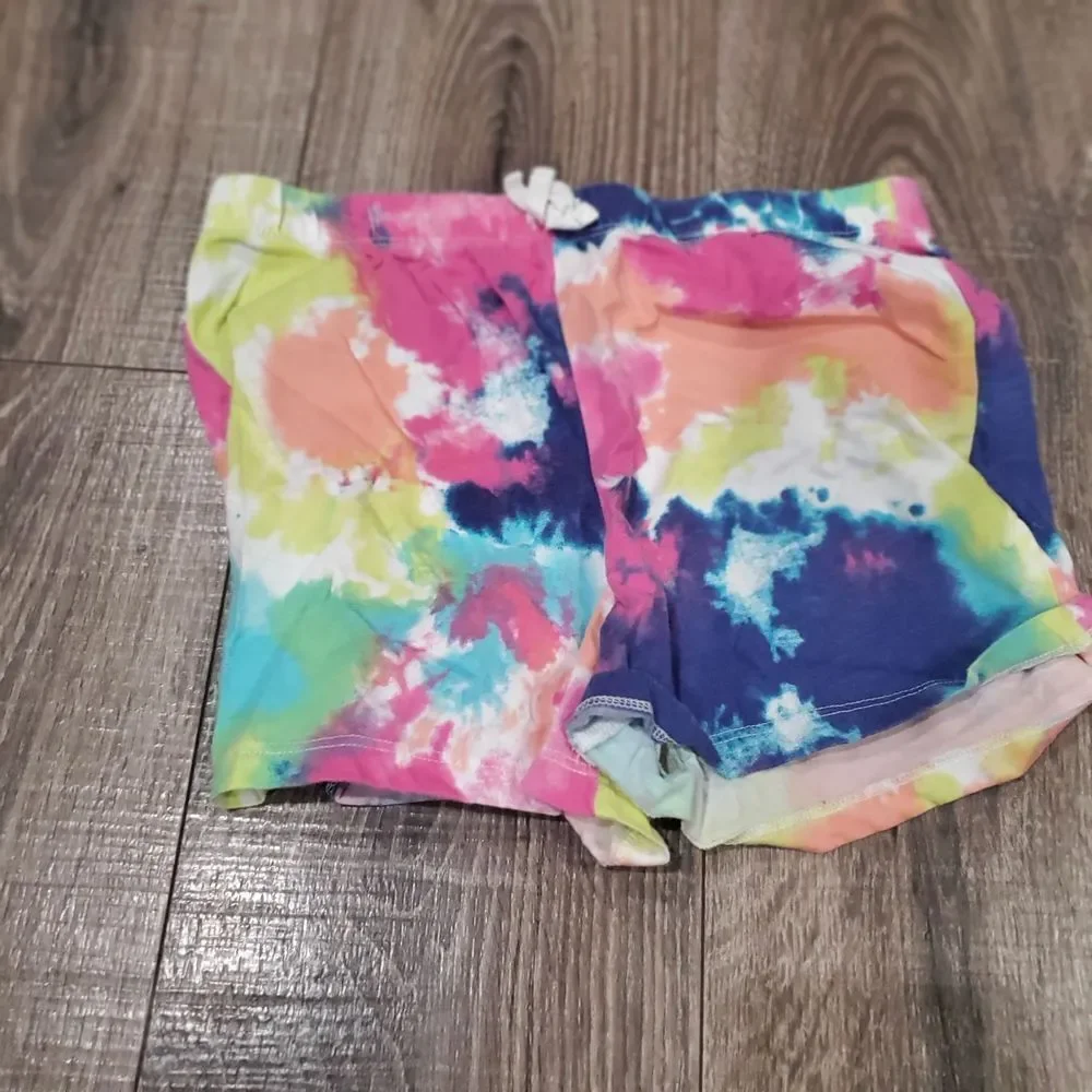 Girl Shorts Size 10-12 Place Multicolor Tie-Dye Shorts 3 Pieces